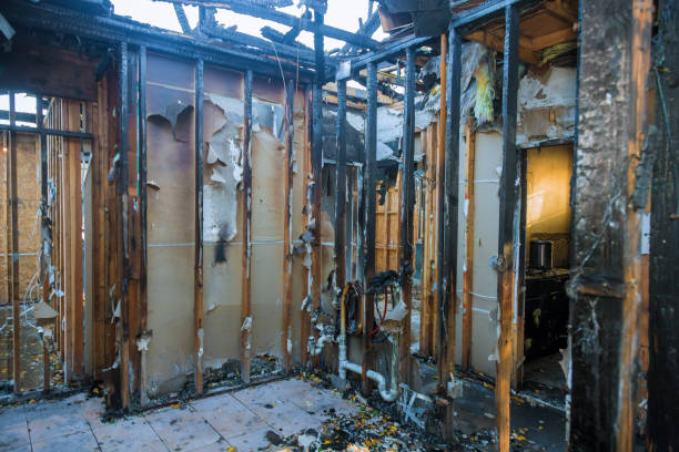 Professional Fire Damage Removal technician working in Cockeysville, MD